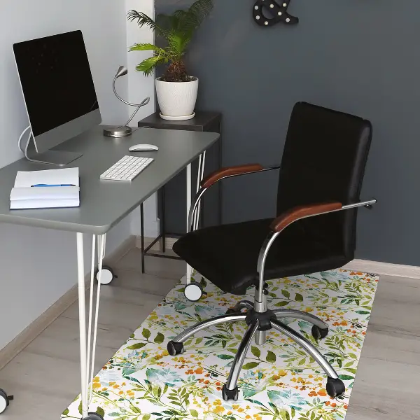 Golvskydd kontorsstol Boho blommor