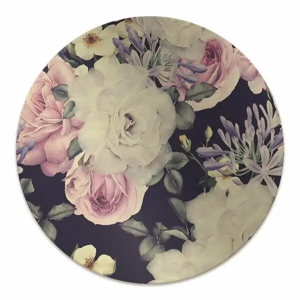 Golvskydd kontorsstol Vita vintage rosor