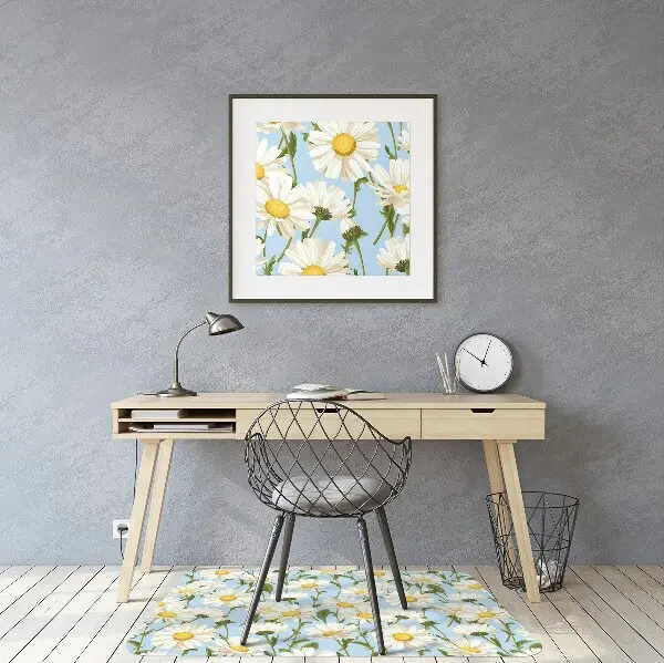 Golvskydd kontorsstol Kamomillblommor