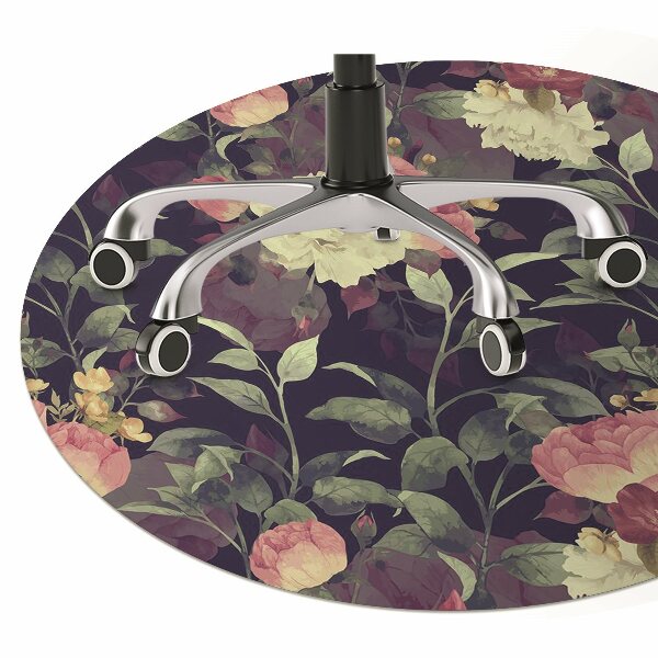 Kontorsstol matta Vintage blommor