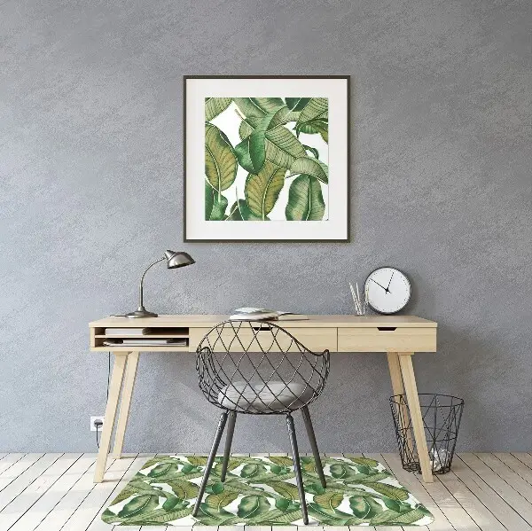 Matta under skrivbordsstol Botaniska blad