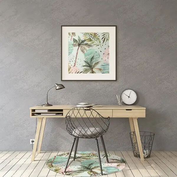 Golvskydd kontorsstol Hawaii palms