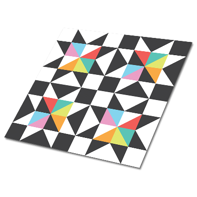 PVC plattor Geometriskt färgstarkt tema