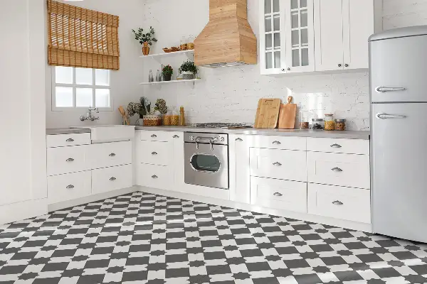 Vinylplattor Geometriskt grå mönster