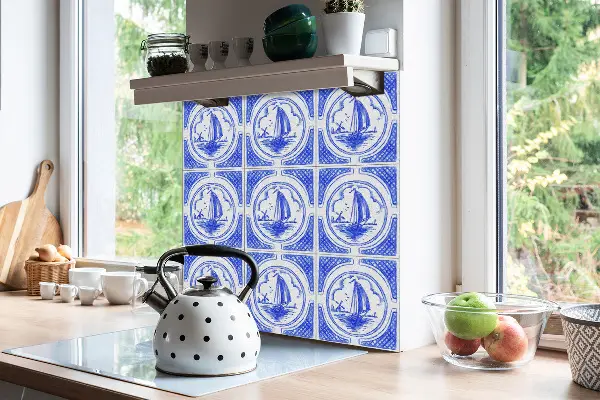 Vinylplattor självhäftande Azulejosbåt