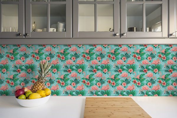 Självhäftande pvc plattor Flamingos