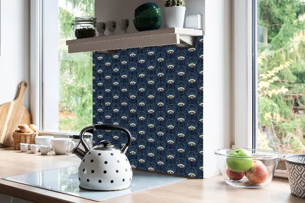Självhäftande pvc plattor Vintage mönsterögon