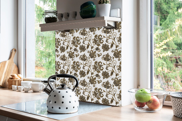 PVC plattor Blommig prydnad