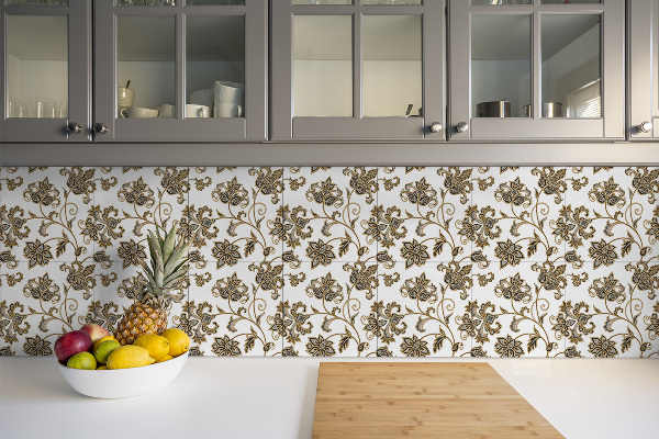 PVC plattor Blommig prydnad
