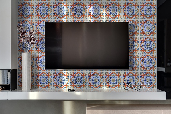 Självhäftande väggpanel Azulejos grafik