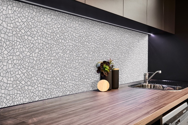Självhäftande väggpanel Grå mosaik