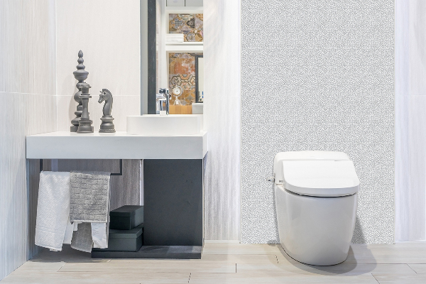Självhäftande väggpanel Grå mosaik