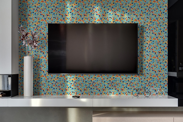 Självhäftande väggpanel Färgglad mosaik