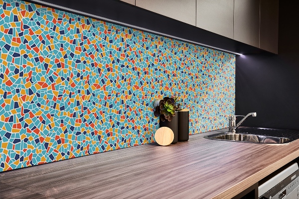 Självhäftande väggpanel Färgglad mosaik