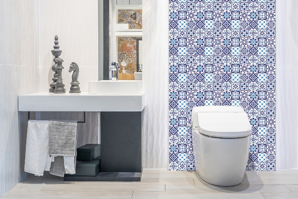 Självhäftande väggpanel Azulejos mönster