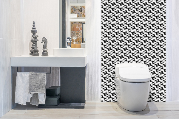 Självhäftande väggpanel Blommönster