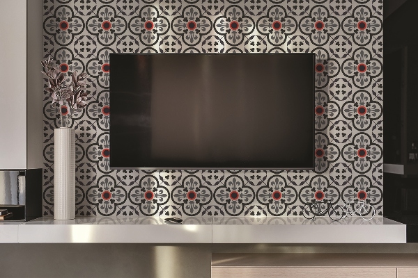 Väggpanel Blommor och kungliga motiv