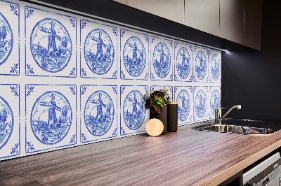 Väggpanel Azulejos stil väderkvarn