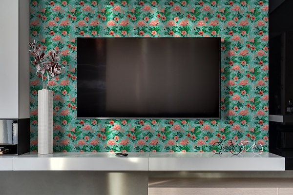 Panel på väggen Flamingos