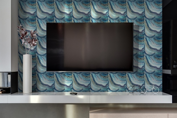 Panel på väggen Satsning av dekorativt agat