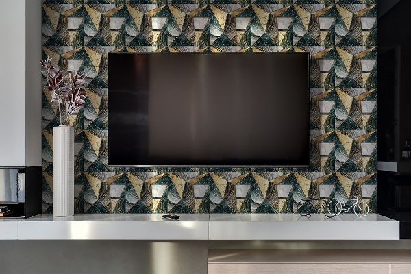 Panel på väggen Art deco -abstraktion