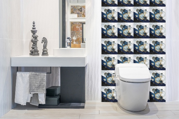 Panel på väggen Hexagon abstraktion