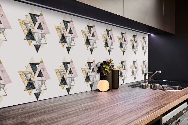 Panel på väggen Geometrisk triangelgolvpanel