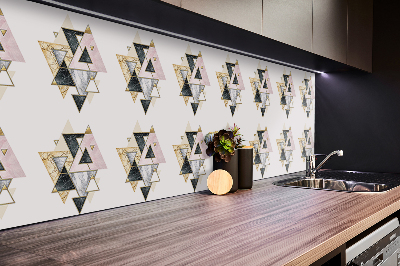 Panel på väggen Geometrisk triangelgolvpanel
