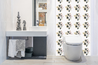 Panel på väggen Geometrisk triangelgolvpanel