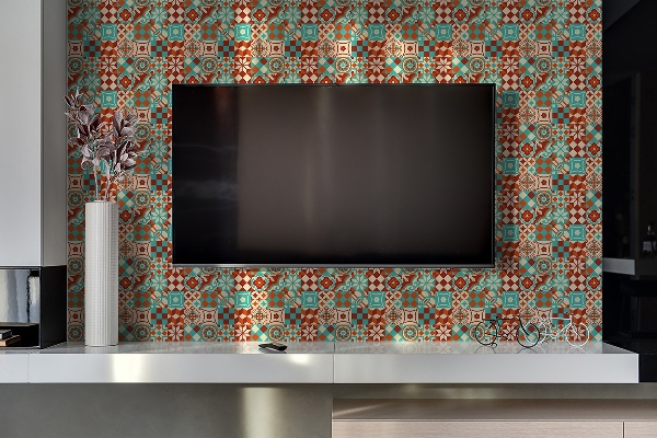 Självhäftande väggpanel Traditionell mosaik
