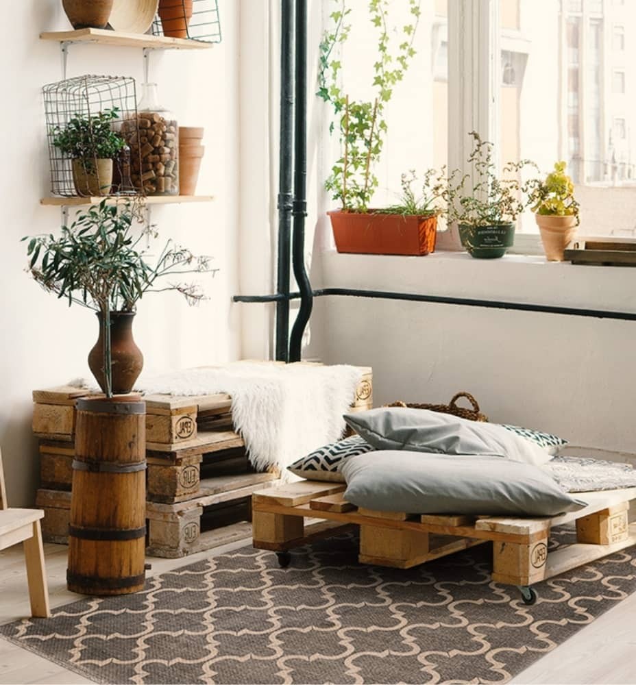 marockansk klöver vinylmatta