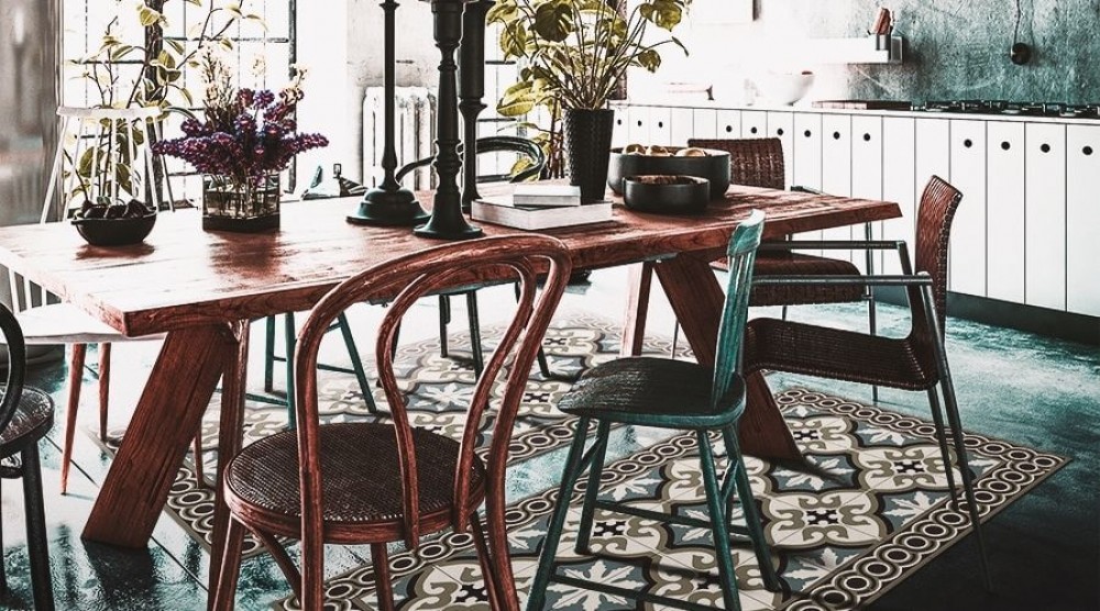 vinylmatta till matsalen